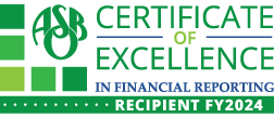 Certificate of Excellence in Financial Reporting FY2024
